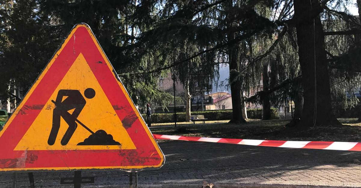 Parco Foro Boario Operai al lavoro per taglio alberi - Il Giornale di Vicenza