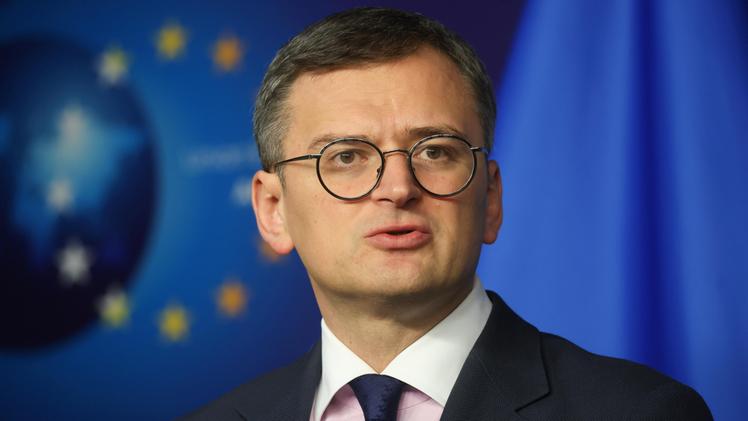 Il ministro degli Esteri ucraino Dmytri Kuleba a Bruxelles