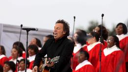 Bruce Springsteen al concerto per Obama