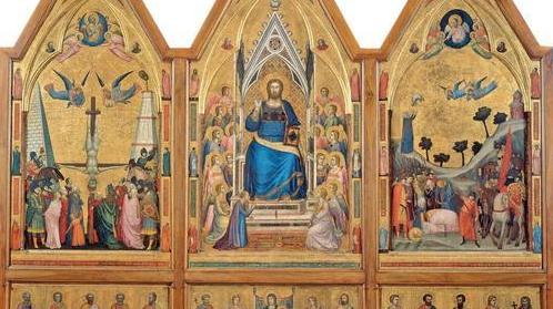 Giotto di Bondone, Polittico Stefaneschi, tempera su tavola, Musei Vaticani, Città del Vaticano