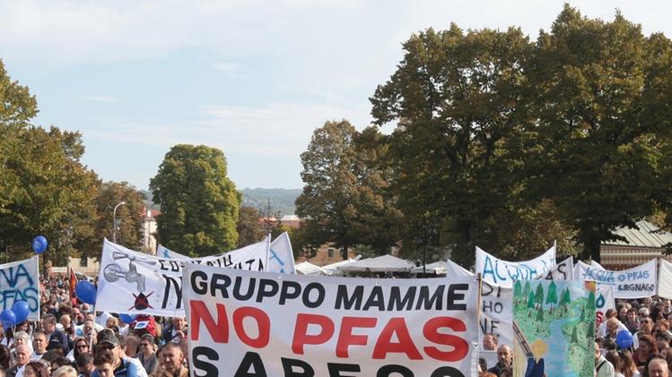 La manifestazione di domenica a Lonigo contro i Pfas