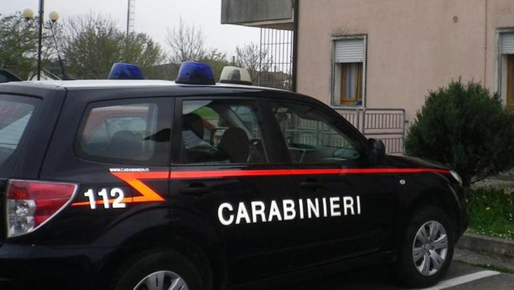 Un'auto dei carabinieri. ARCHIVIO