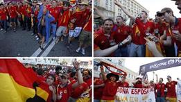 
            
            Euro 2012: tantissimi i tifosi spagnoli, e molto ottimisti
          