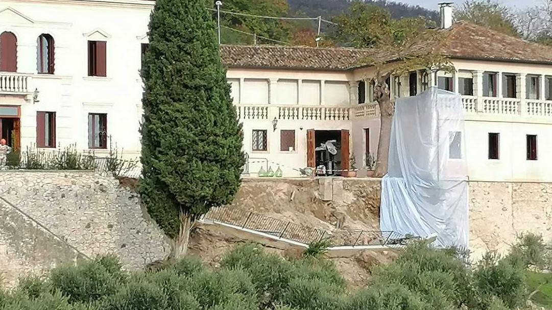 Crolla il muro Paura per la villa dei vescovi - Il Giornale di Vicenza