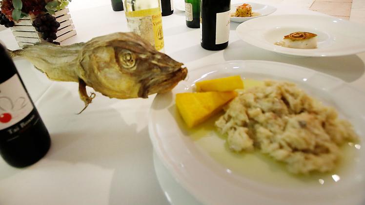 Un piatto di bacalà alla vicentina in una passata edizione della festa.
