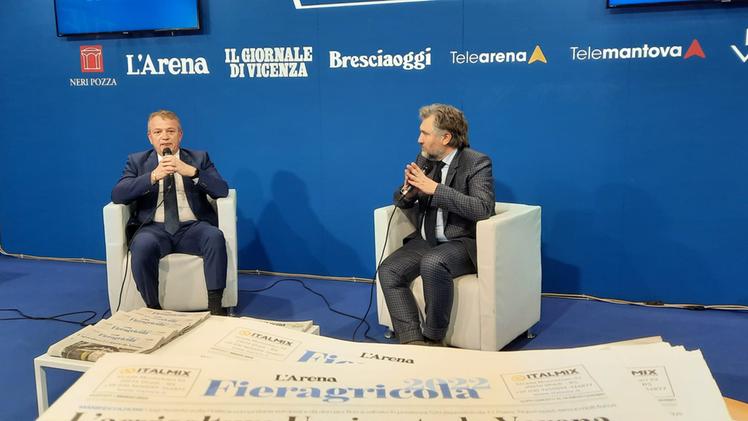 Paolo Arena (Confcommercio) intervistato da Luca Mantovani a Fieragricola
