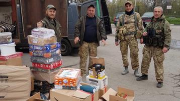 Il materiale che è stato raccolto a Vicenza e inviato ai militari ucraini