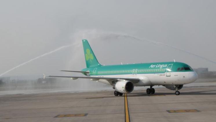 Un velivolo della flotta della Aer Lingus in un'immagine d'archivio