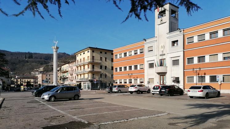 Piazza Zanella, a Chiampo (ARCHIVIO)