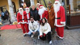 Renzo Rosso, Arianna Alessi, Lorenzon, Jonathan e i Babbos Natales (Foto CECCON)