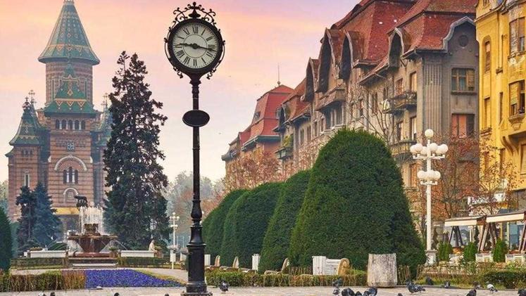 Il centro di Timisoara in Romania