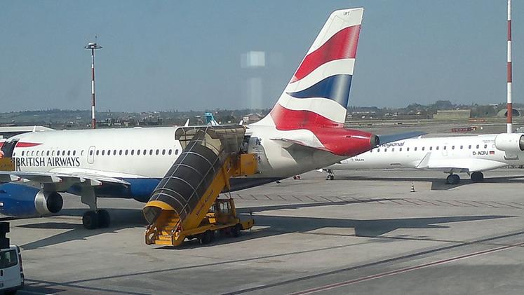 Un aereo della British Airways al Catullo