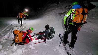 Il recupero della ventenne di Schio ad opera del Soccorso alpino